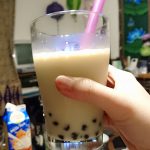 豆乳鍋とタピオカ豆乳ミルクティー。タピオカの糖質は?