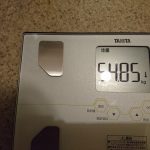 糖質制限68日目の体重 ファスティング4回目2日目