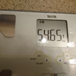 糖質制限72日目の体重と体脂肪