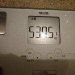 ダイエット78日目の体重と体脂肪