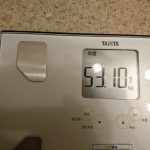 ダイエット85日目の体重