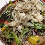 ダイエット98日目の夜ご飯、サラダと豆乳