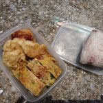 ダイエット100日目の食事、対馬にて。