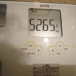 ダイエット113日目の体重