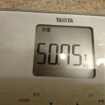 ダイエット197日目の体重
